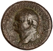Sestertius - Vespasian S C; Jupiter obverse image