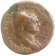 Sestertius - Titus ANNONA AVGVST S C; Annona obverse image
