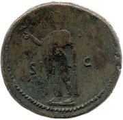 Sestertius - Domitian S C; Spes, Rome, 77-78 reverse image