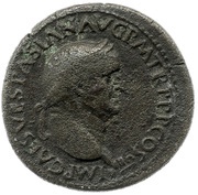 Sestertius - Vespasian IVDAEA CAPTA S C; Judaea obverse image