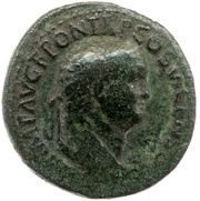 Sestertius - Titus S P Q R OB CIVES SERVATOS obverse image