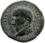 Sestertius - Vespasian ANNONA AVGVST S C; Annona obverse image