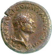 Sestertius - Domitian S C; Spes obverse image