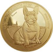3000 Francs French Bulldog, Cameroon, 2022 reverse image