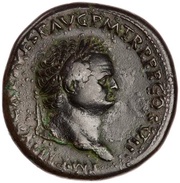 Sestertius - Titus S C; Spes obverse image