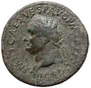 Sestertius - Titus S C; Spes obverse image