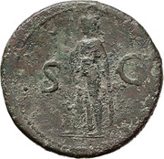 Sestertius - Titus S C; Spes, Rome, 79 reverse image