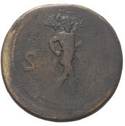 Sestertius - Titus S C; Mars, Rome, 80 reverse image
