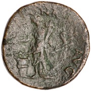 Sestertius - Titus ANNONA AVG; Annona and Aequitas, Rome, 80-81 reverse image