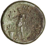 Sestertius - Titus ANNONA AVG; Annona and Aequitas, Rome, 80-81 reverse image