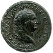 Sestertius - Titus ANNONA AVGVST S C; Annona obverse image