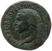 Sestertius - Titus FELICIT AVGVST S C; Felicitas obverse image