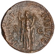 Sestertius - Titus FELICIT PVBLIC S C; Felicitas, Rome, 80-81 reverse image