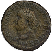 Sestertius - Titus IVD CAP S C; Judaea obverse image