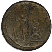 Sestertius - Titus IVD CAP S C; Judaea, Rome, 80-81 reverse image