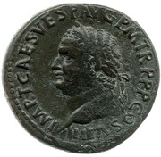 Sestertius - Titus IVD CAP S C; Judaea obverse image