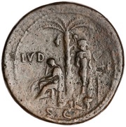 Sestertius - Titus IVD CAP S C; Judaea, Rome, 80-81 reverse image