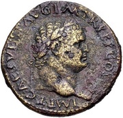 Sestertius - Titus IVD CAP S C; Judaea obverse image