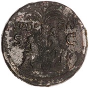 Sestertius - Titus IVD CAP S C; Judaea, Rome, 80-81 reverse image