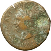 Sestertius - Titus ROMA S C; Roma and Victory obverse image