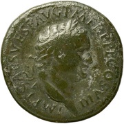 Sestertius - Titus S C; Roma obverse image
