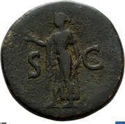 Sestertius - Titus S C; Spes, Rome, 80-81 reverse image