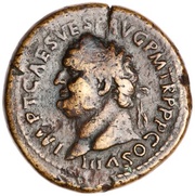 Sestertius - Titus S C; Spes obverse image