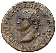 Sestertius - Titus S C; Spes obverse image