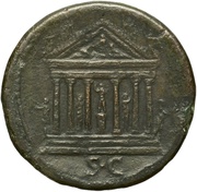 Sestertius - Titus S C, Rome, 80-81 reverse image