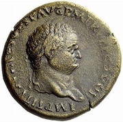 Sestertius - Titus VESTA S C; Vesta obverse image