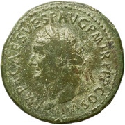 Sestertius - Titus VICTORIA AVG S C; Victory obverse image
