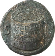 Sestertius - Titus IMP T CAES VESP AVG P M TR P P P COS VIII obverse image