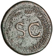Sestertius - Vespasian IMP T CAES DIVI VESP F AVG P M TR P P P COS VIII, Rome, 80-81 reverse image