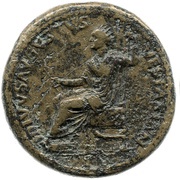 Sestertius - Vespasian IMP T CAES DIVI VESP F AVG P M TR P P P COS VIII obverse image