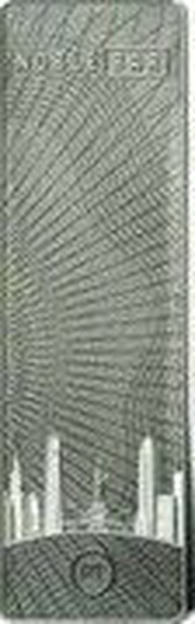 3000 Francs New York; platinum reverse image
