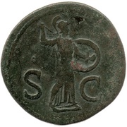 Sestertius - Domitian S C; Minerva, Rome, 80-81 reverse image