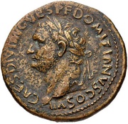 Sestertius - Domitian S C; Spes obverse image