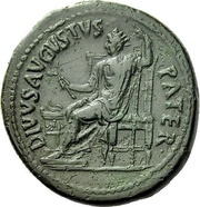 Sestertius - Augustus IMP T CAES DIVI VESP F AVG P M TR P P P COS VIII REST obverse image