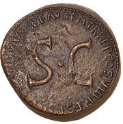 Sestertius - Agrippina the Elder IMP T CAES DIVI VESP F AVG P M TR P P P COS VIII REST, Rome, 80-81 reverse image