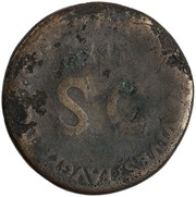 Sestertius - Galba IMP T CAES DIVI VESP F AVG P M TR P P P COS VIII REST, Rome, 80-81 reverse image