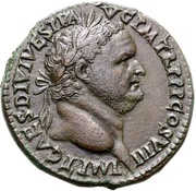 Sestertius - Titus S C; Mars obverse image