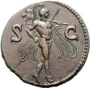 Sestertius - Titus S C; Mars, Rome, 80-81 reverse image