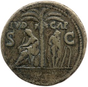 Sestertius - Titus IVD CAP S C; Judaea, Rome, 80-81 reverse image