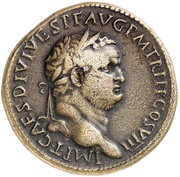 Sestertius - Titus IVD CAP S C; Judaea obverse image