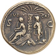 Sestertius - Titus IVD CAP S C; Judaea, Rome, 80-81 reverse image