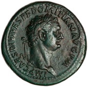 Sestertius - Domitian TR P COS VII DES VIII P P S C; Minerva obverse image
