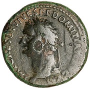 Sestertius - Domitian TR P COS VII DES VIII P P S C; Minerva obverse image