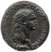Sestertius - Domitian S C; Mars obverse image