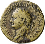 Sestertius - Titus FELICIT PVBLIC S C; Felicitas obverse image