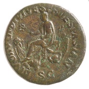Sestertius - Titus DIVO AVG T DIVI VESP F VESPASIAN S C, Rome, 81-82 reverse image